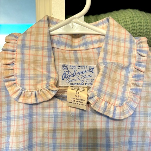Vintage Rockmount Ranchwear Bib Blouse with Pearl Snaps 🫰 🐮 🤠 NWT Rare Find - Picture 4 of 10